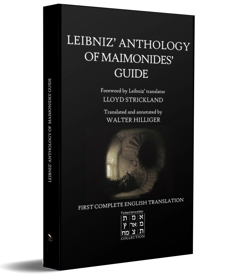 Book cover: Leibniz' Anthology of Maimonides' Guide, by Gottfried Wilhelm Leibniz