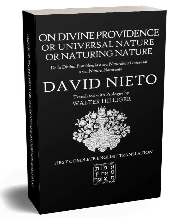 Book cover: On Divine Providence or Universal Nature or Naturing Nature: De La Divina Providencia o sea Naturaleza Universal o sea Natura Naturante, by Rabbi David Nieto